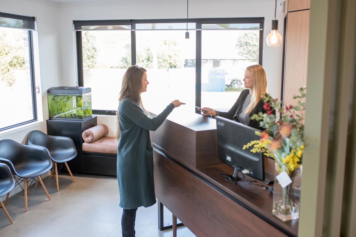 Reception area at Mt Hawthorn Chiropractic Clinic
