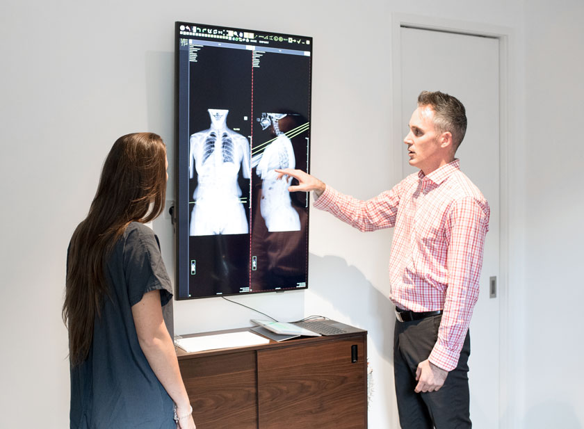 Gonstead full spine X-ray analysis at Mt Hawthorn Chiropractic Clinic